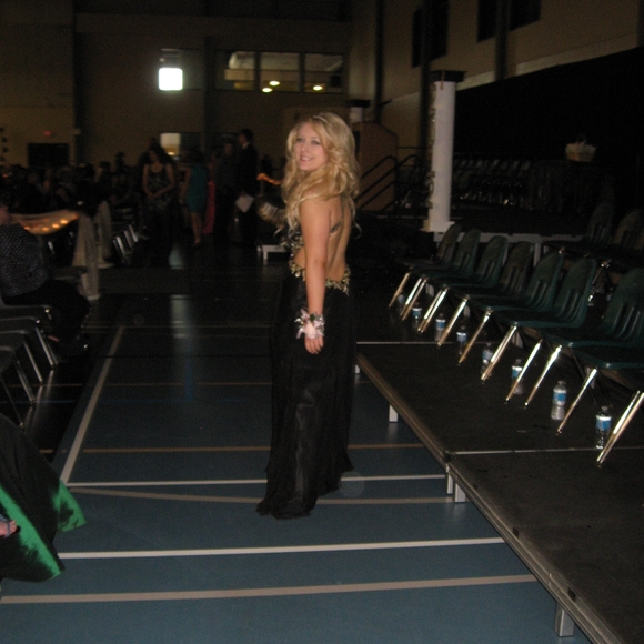 Black Evening Gown Size 8 NWOT - Picture 5 of 7